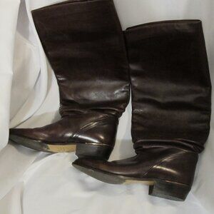 Brown knee high Sudini boots in 9AA